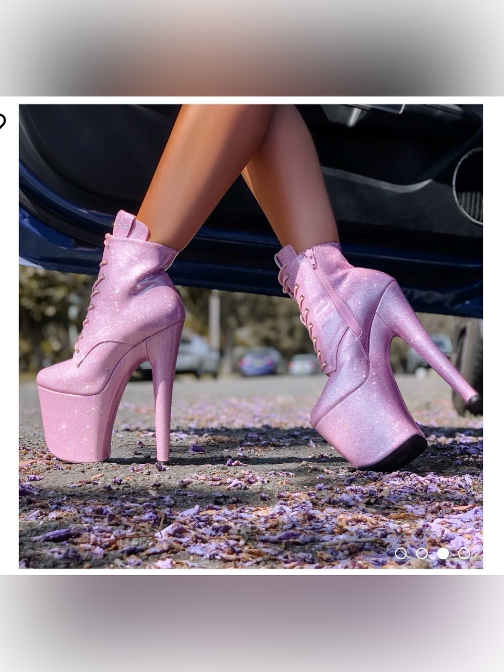 Hella Heels The Glitterati Ankle Boot - Sugarbaby - 8 INCH HEELS